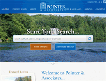 Tablet Screenshot of pointerrealty.com